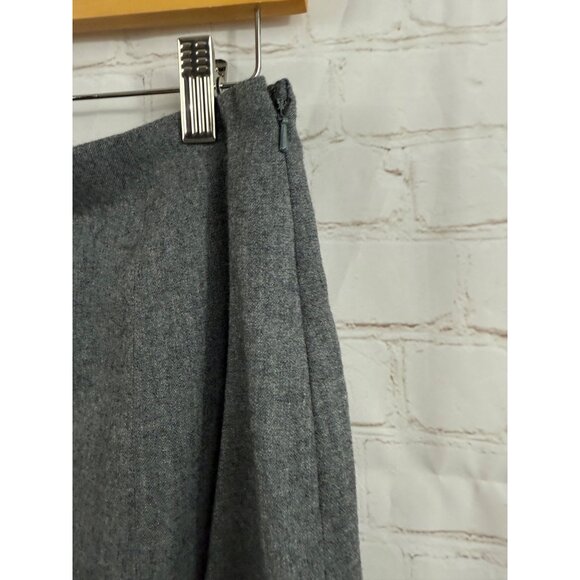 Coco Beland For Roth Le Cover Wool Skirt Womens Size 6 Gray Career Minimalist - Picture 4 of 7
